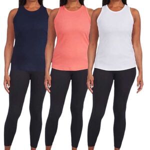 Danskin Ladies' Ribbed Tank, 3-pack